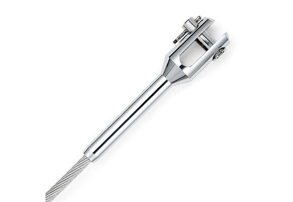 Gaffelterminal RVS gefreesd 4 mm