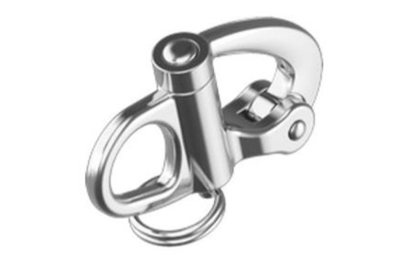 Snapsluiting met vast oog RVS 96 mm