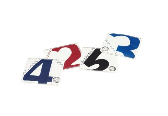 Zeildoek onderzetters Coasters 10,5 x 10,5 cm in 4 kleuren  (4)