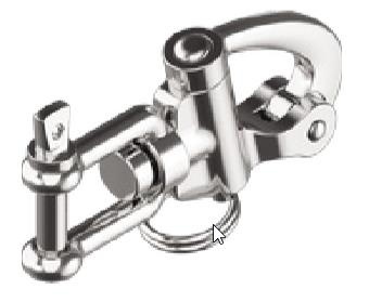 Snapsluiting met wartelend oog en borstbout RVS 68 mm (10)