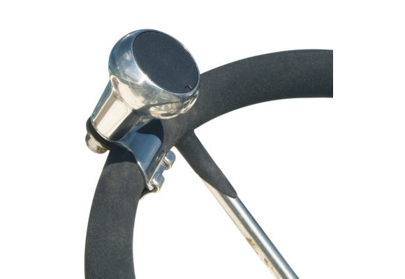 Stuurwielknop RVS 44 mm