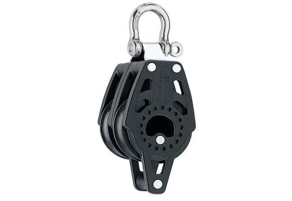 40C 2-schijfsblok met hondsvot fixed