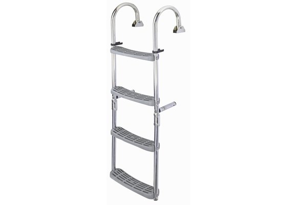 Zwemtrap RVS 3 vast & 2 klap treden