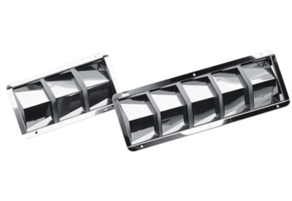 Ventilatierooster RVS met 3 sleuven