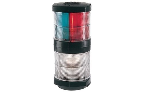 Navigatielamp 3 kleur + 360 gr wit zwart 2 nm