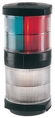 Navigatielamp 3 kleur + 360 gr wit zwart 2 nm