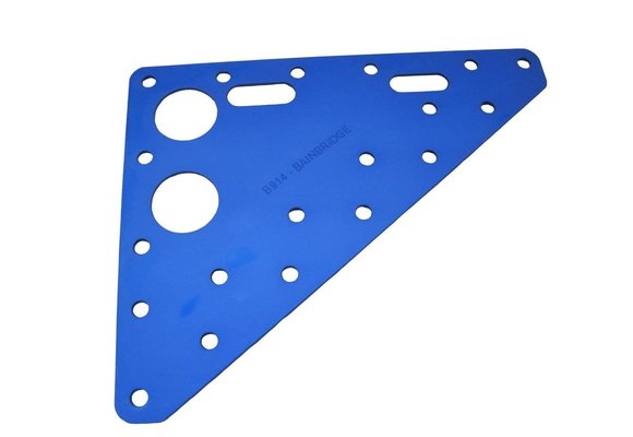 Topplank 133 x 165 x 1,6 mm aluminium blauw