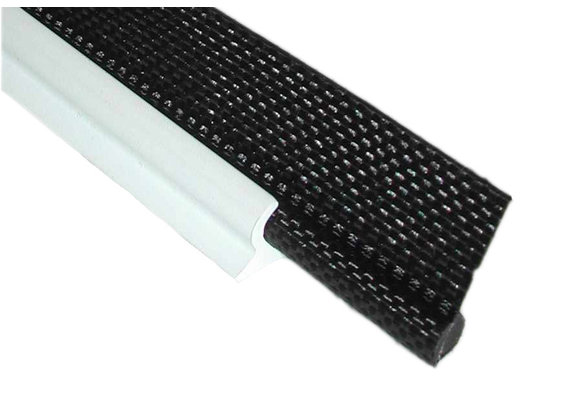 Kedertape 7,5 mm enkel gelaste tong zwart