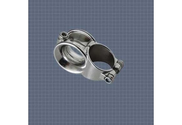 Scepter geleide oog enkel RVS voor 25 mm paal 20 mm lijn