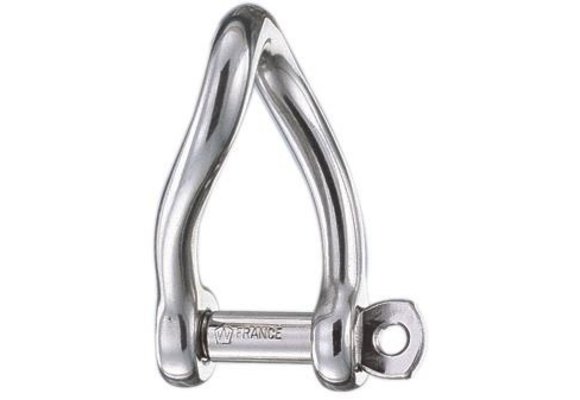 D-sluiting gedraaid zelfborgend RVS 5 mm