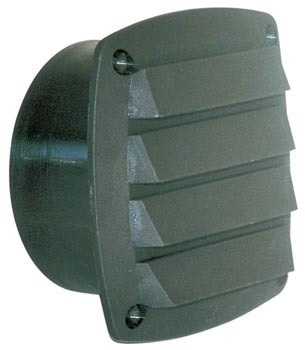 Ventilatierooster met flens Ø100 mm 125 x 125 mm wit