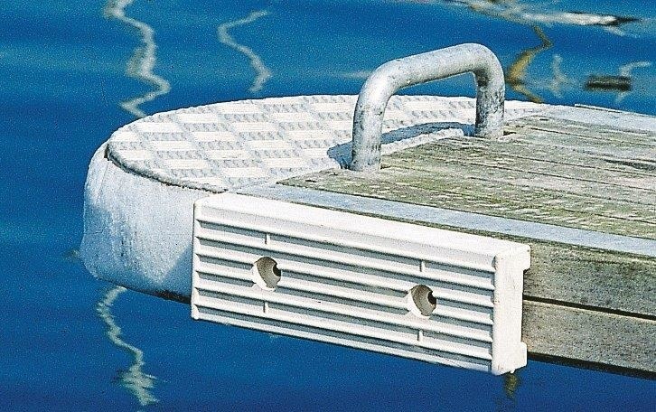 Rubber fender 30 x 10 x 4 cm wit