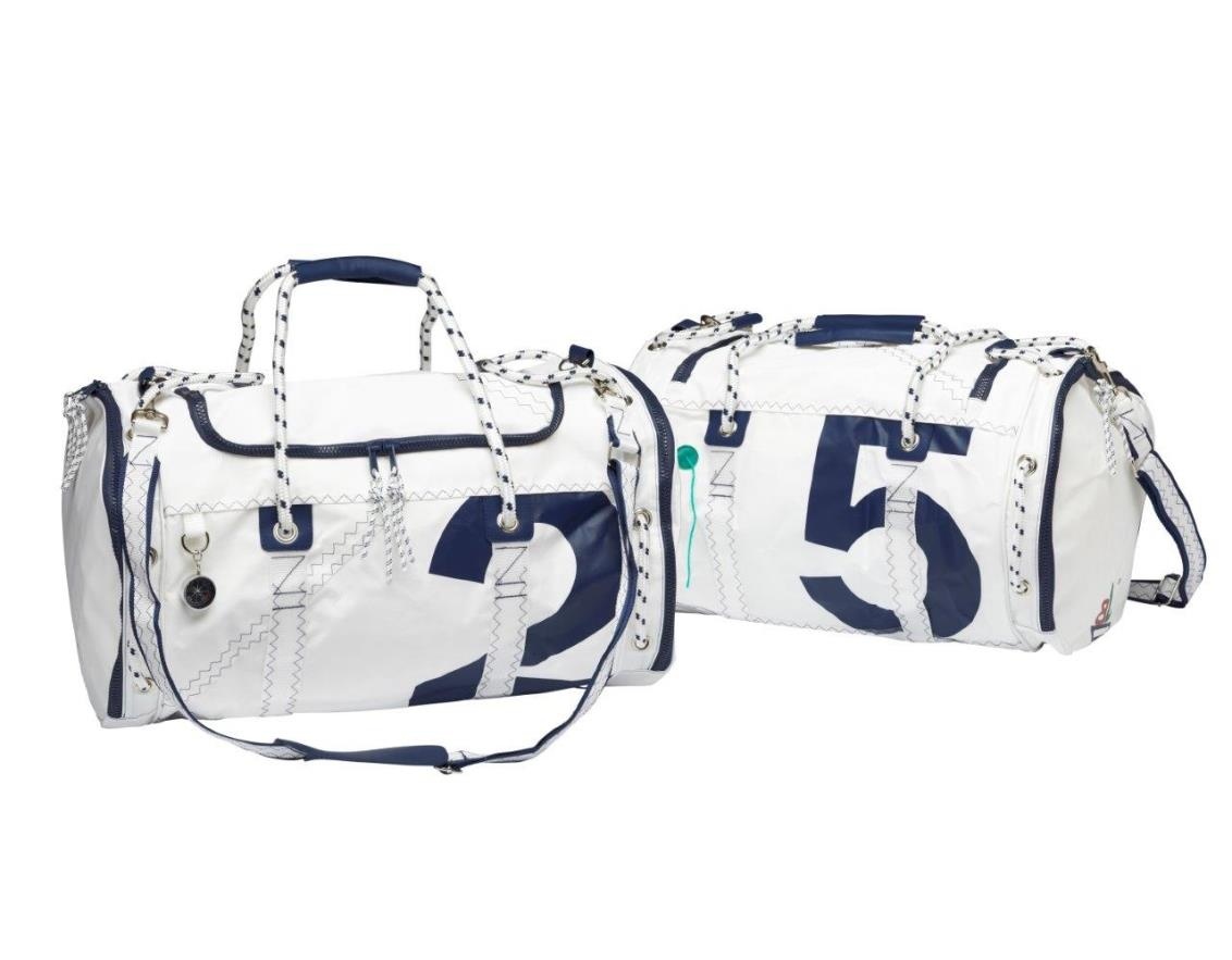 Zeildoek zeilerstas rond Sea Mate navy