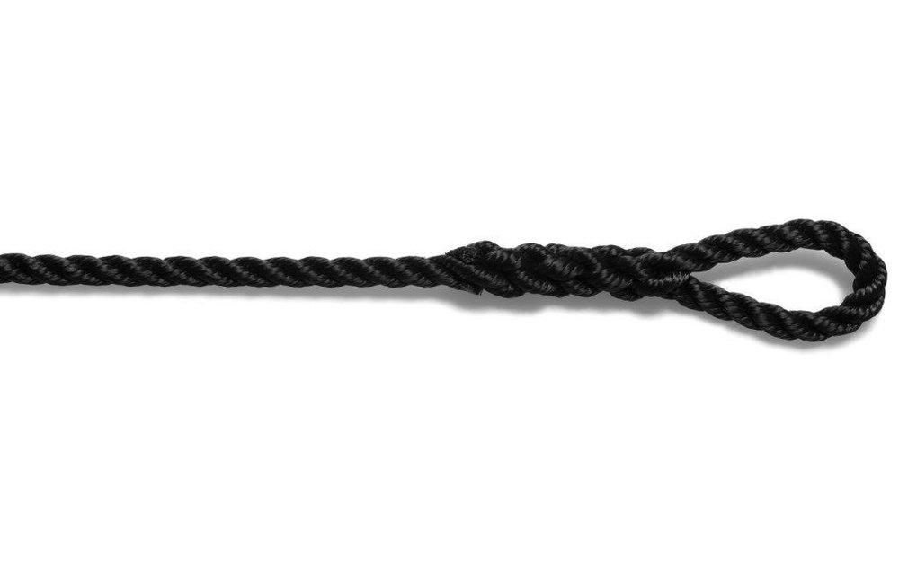 Fenderlijn met 10 cm oog 10 mm x 2 m zwart (2)