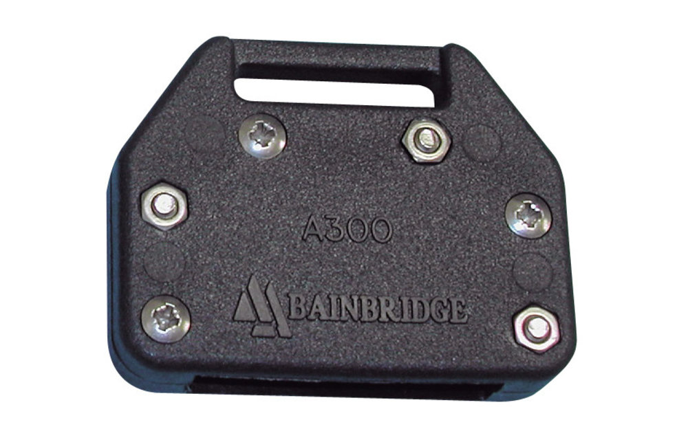 Zeillathouder voor vlakke zeillatten tot 30 mm zwart