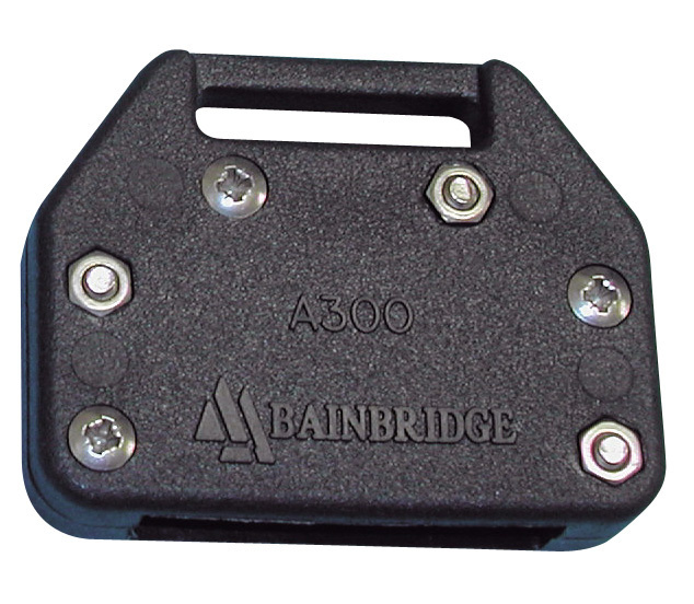 Zeillathouder voor vlakke zeillatten tot 30 mm zwart