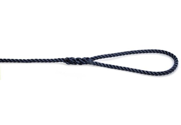 Prijslandvast met 20 cm oog 10 mm x 4,5 m navy