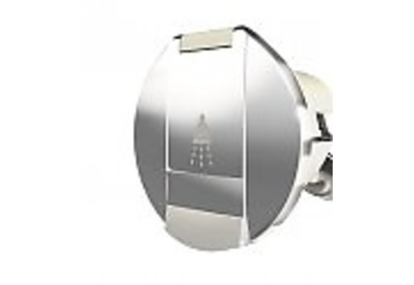 Behuizing doucheset chroom rond