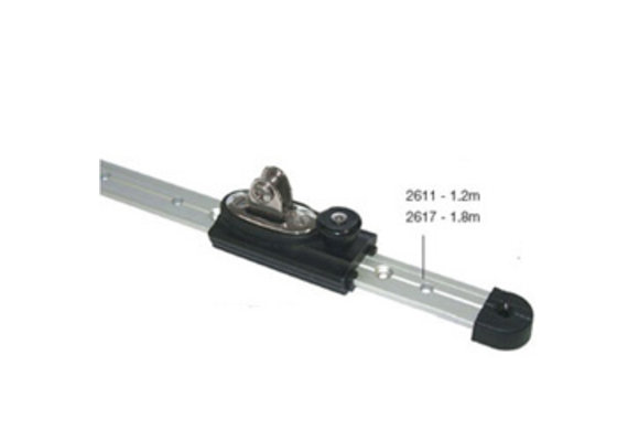 Bimini rail aluminium 25 mm 1,80 m