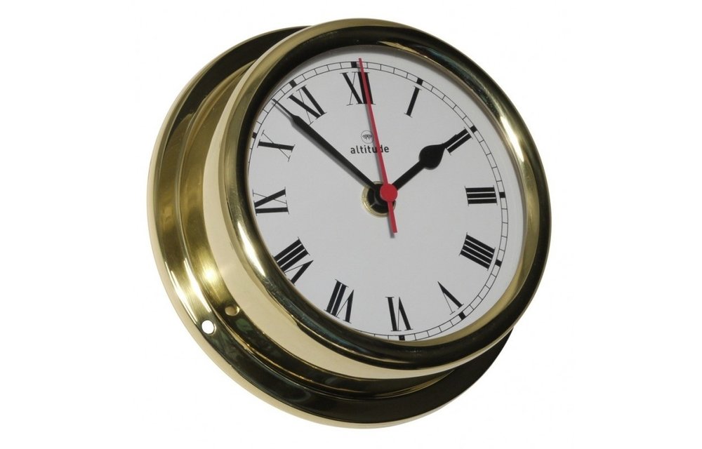 Klok quartz Altitude messing Ø150 mm