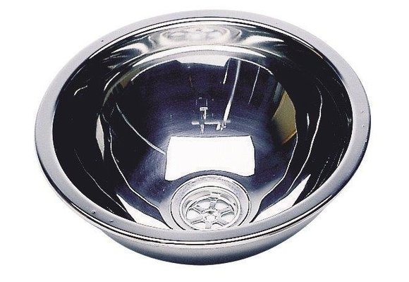 Wasbak rond RVS Ø269 mm diep 120 mm