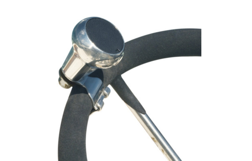 Stuurwielknop RVS 38 mm