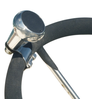 Stuurwielknop RVS 38 mm