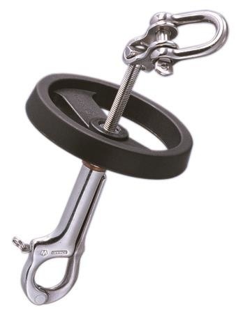 Babystagspanner RVS met wiel 5/6/7 mm