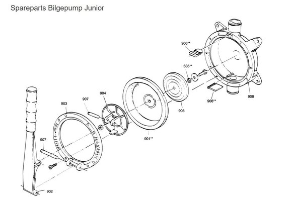 Hendel voor handlenspomp Junior