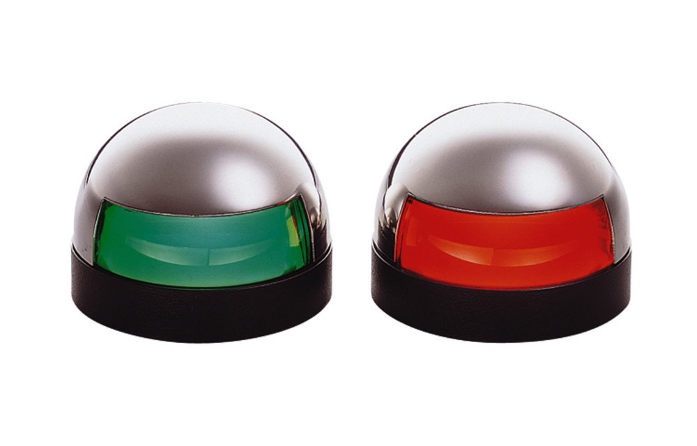 Serie 24 set bakboord + stuurboord licht rvs 12V