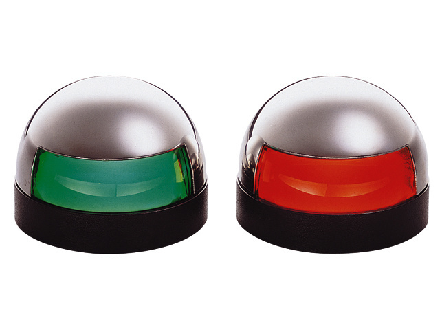 Serie 24 set bakboord + stuurboord licht rvs 12V