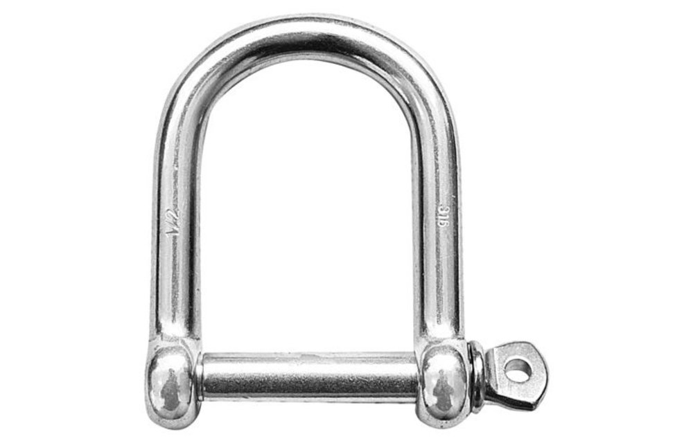 D-sluiting rvs breed 8mm