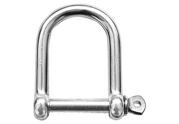 D-sluiting RVS breed 8mm