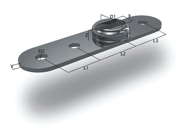 OS BSI Ankerplaat (M3 t/m M8)