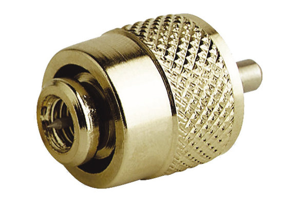 Male connector PL259 gold RA132