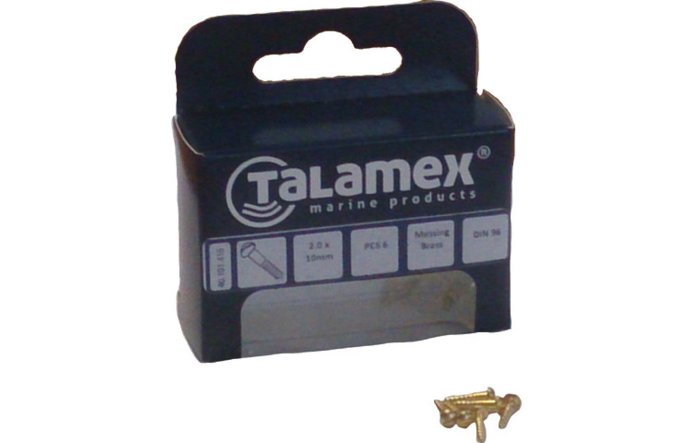 Houtschroef messing bk 2.0x10mm (6)