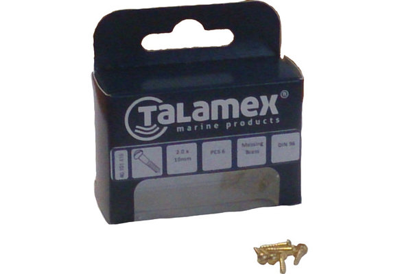 Houtschroef messing bk 2.0x10mm (6)