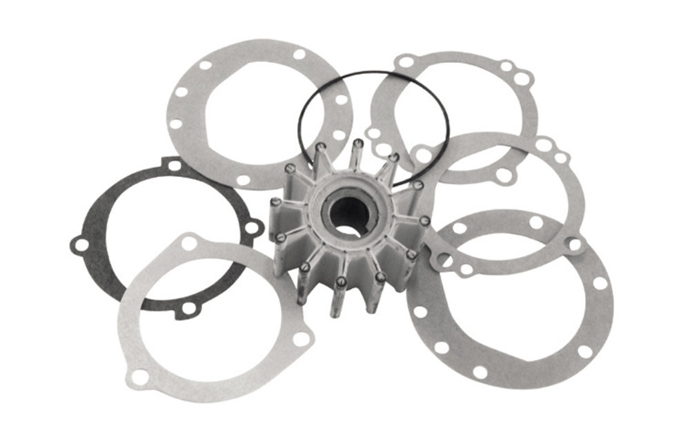 Neoprene inboard impeller key drive met pakking & kap