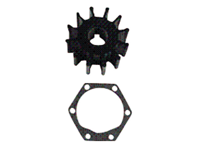 Neoprene inboard impeller key drive met pakking. key & kap