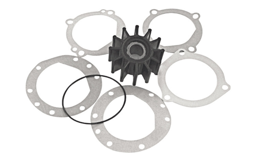 Neoprene inboard impeller key drive met pakking & kap
