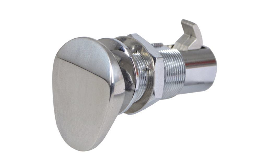 Kastdeursluiting rvs deluxe ovaal