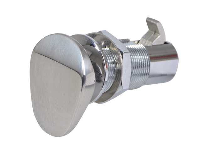 Kastdeursluiting rvs deluxe ovaal