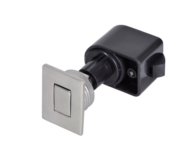 Drukknop rechthoek rvs zelfsluitend