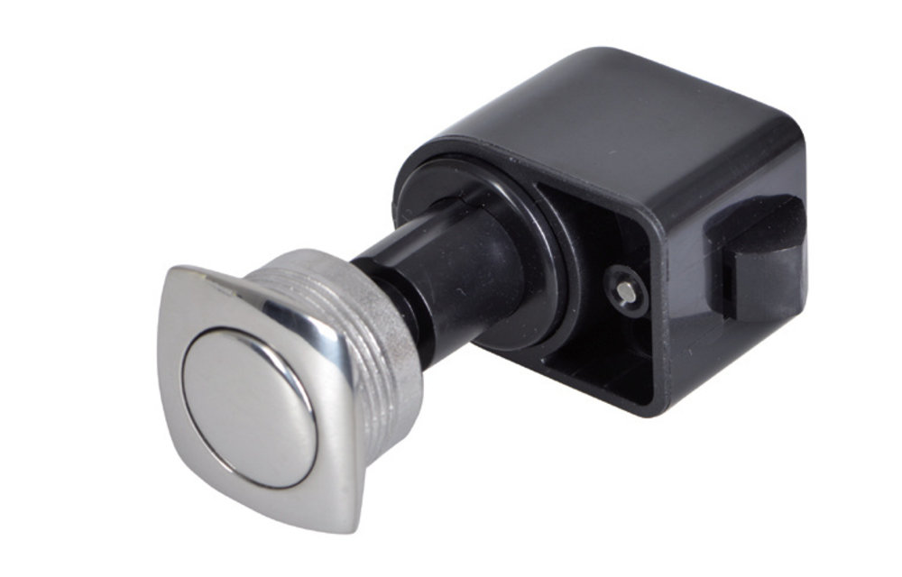 Drukknop convex rvs zelfsluitend