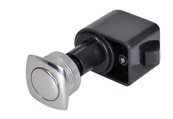 Drukknop convex RVS zelfsluitend