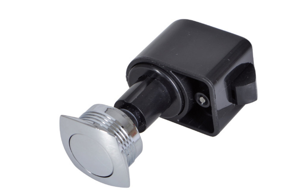 Drukknop convex kunststof verchroomd zelfsluitend