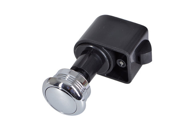 Drukknop rond messing verchroomd zelfsluitend