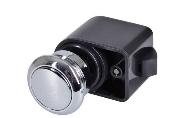 Drukknop rond kunststof verchroomd zelfsluitend