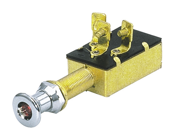 Trekschakelaar 12-24V  met controlelampje