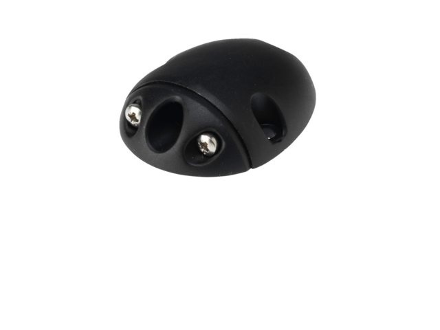 Waterdichte kabeldoorvoer zijmontage zwart